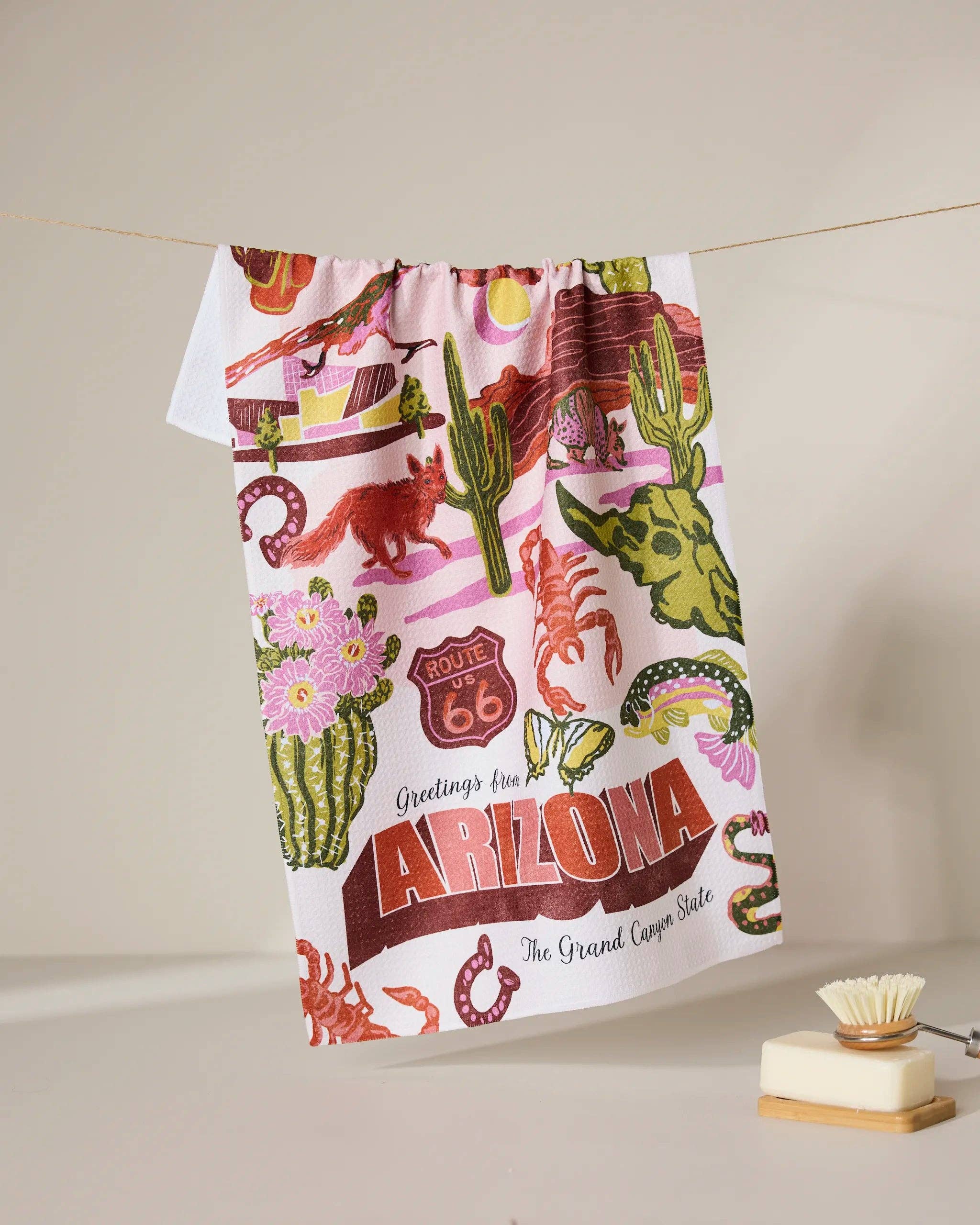 Geometry - Wholesale Tea Towel - Greetings From Arizona Tea Towel0