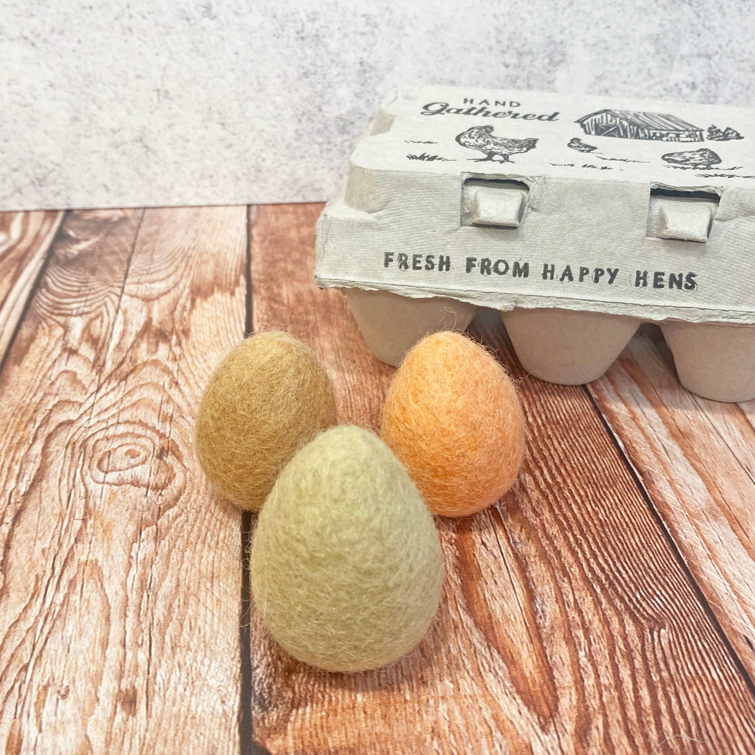 Oakwind Hollow - Wholesale Decorative tabletop object - Set of 3 Mini Felt Eggs Local Eggs | Easter Eggs0