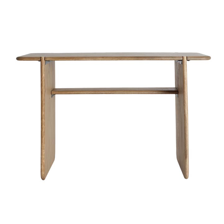 Escritorio Gaillac, en madera de mango marrón para venta al por mayor de Kodu Home Design