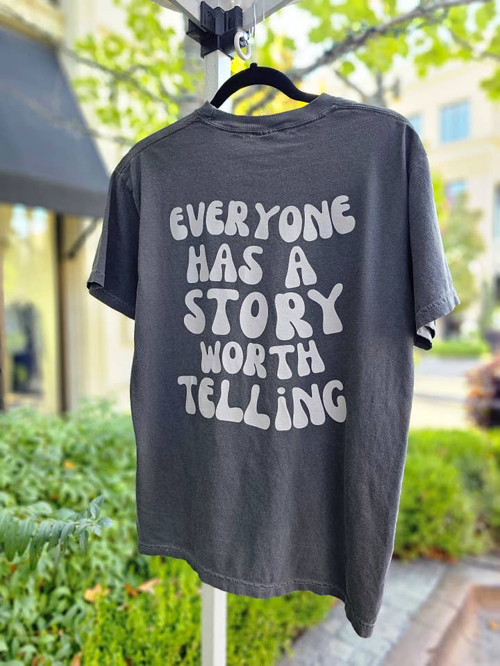 Everyone has a story worth telling Vintage Unisex T-Shirt for wholesale by Hello Beauty Full & Co.
