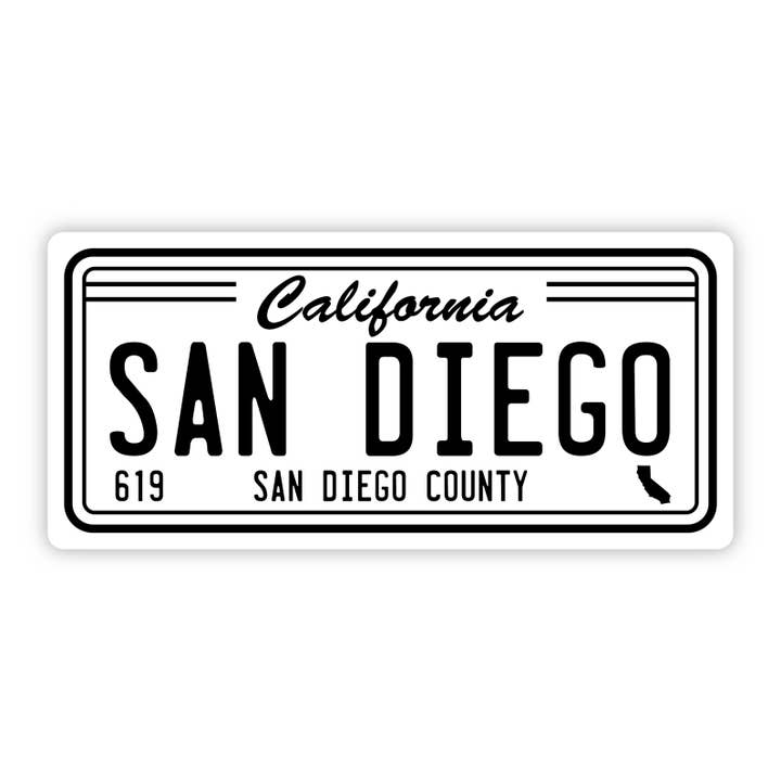 San Diego California 619 Bumper Sticker (5 inch) for wholesale by Big Moods