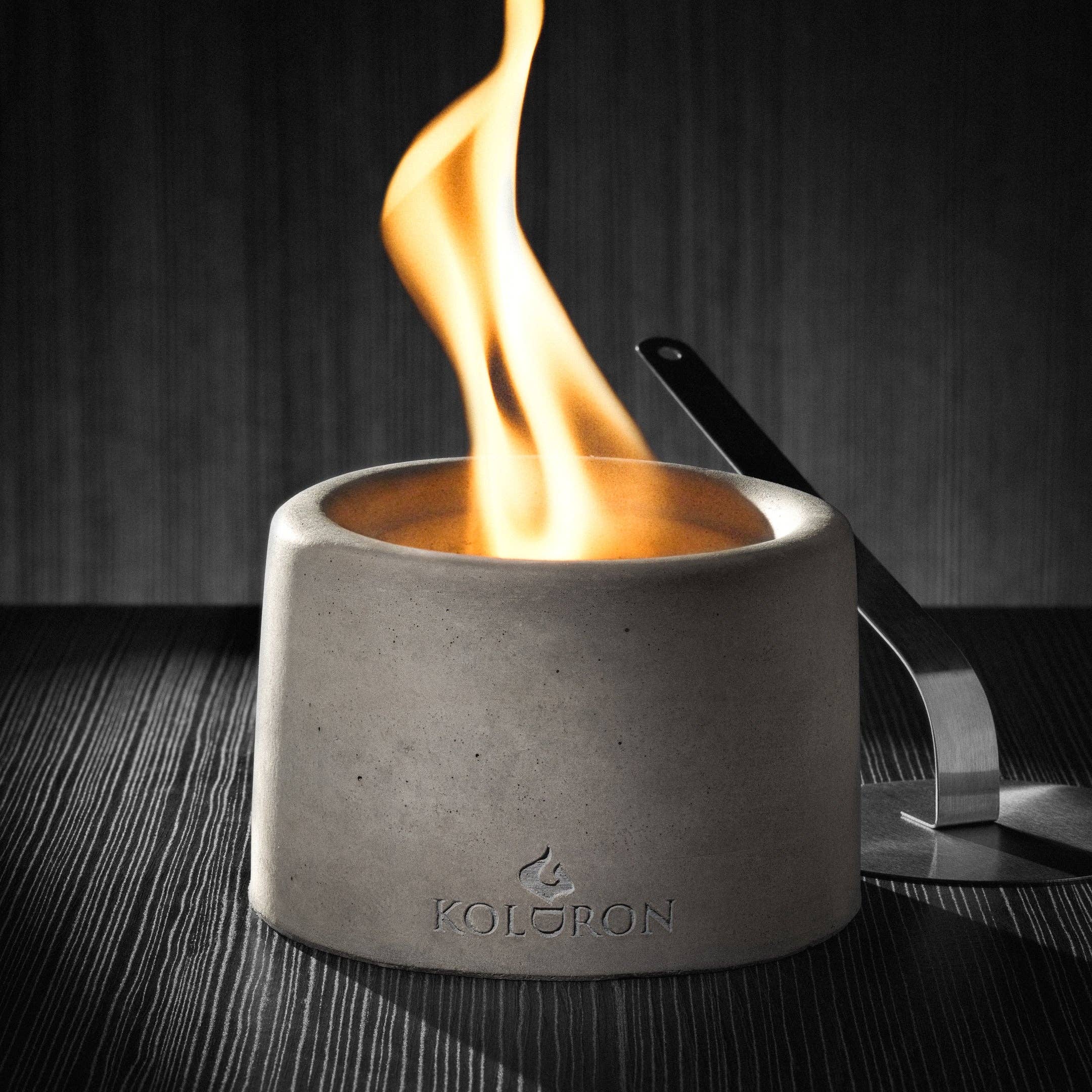 Swoon Living – wholesale Fire pit – The Koldron- Concrete Personal Bonfire, Table Top Fire Pit.1