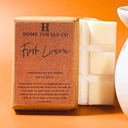 Home Jewels Co - Wholesale Wax Melt - Fresh Linen Scented Soy Wax Melts - Plastic-Free0