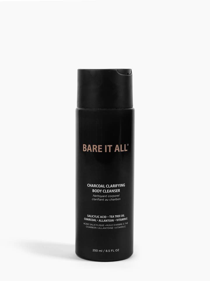 Charcoal Clarifying Body Cleanser for wholesale by BARE IT ALL