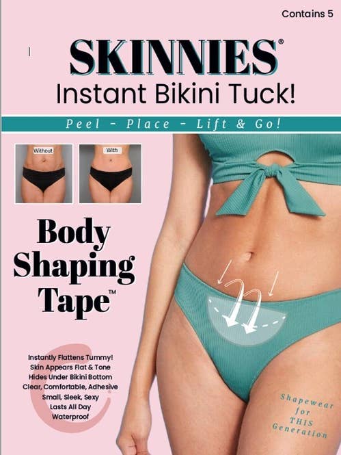 Skinnies 5 Pair Thigh Lifts- PATENTED MADE IN THE USA LIFTS THIGH SKIN  INSTANTLY Shark Tank Product Adhesive Strips Instantly Lift Skin & Smooth