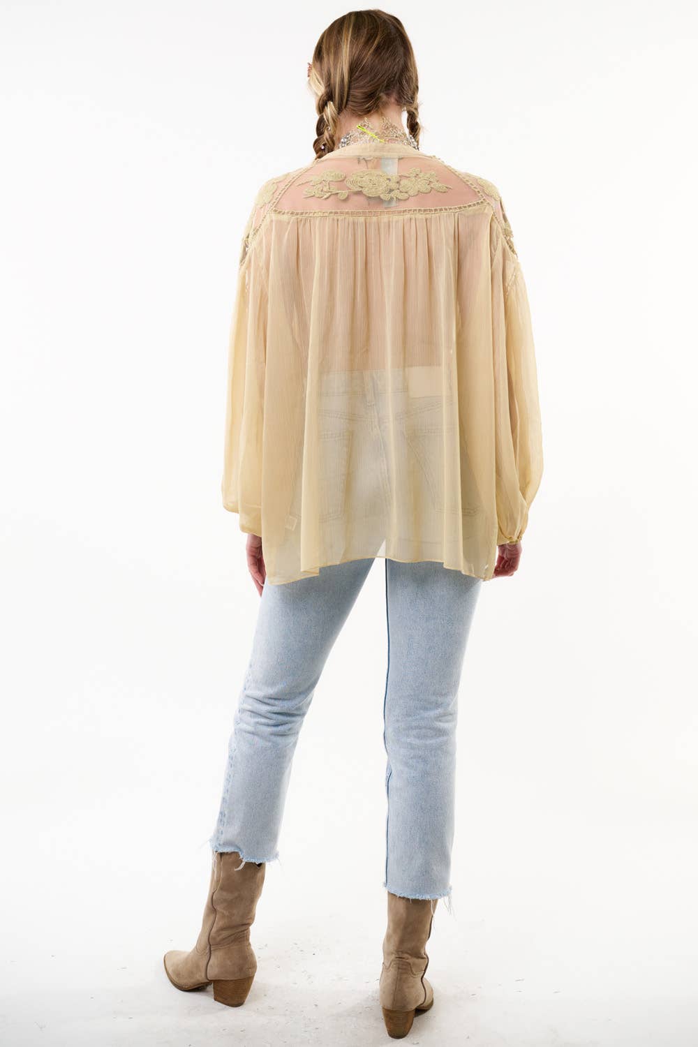 Champagne Camellia Top / Bluse for engroshandel på Faire6