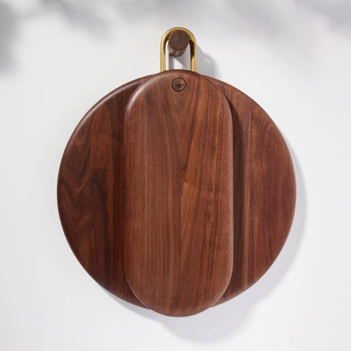 Untitled_Co - Wholesale Serving Tray - Modern Curvy Wood Serving Board with Brass Handle - Kenneth11