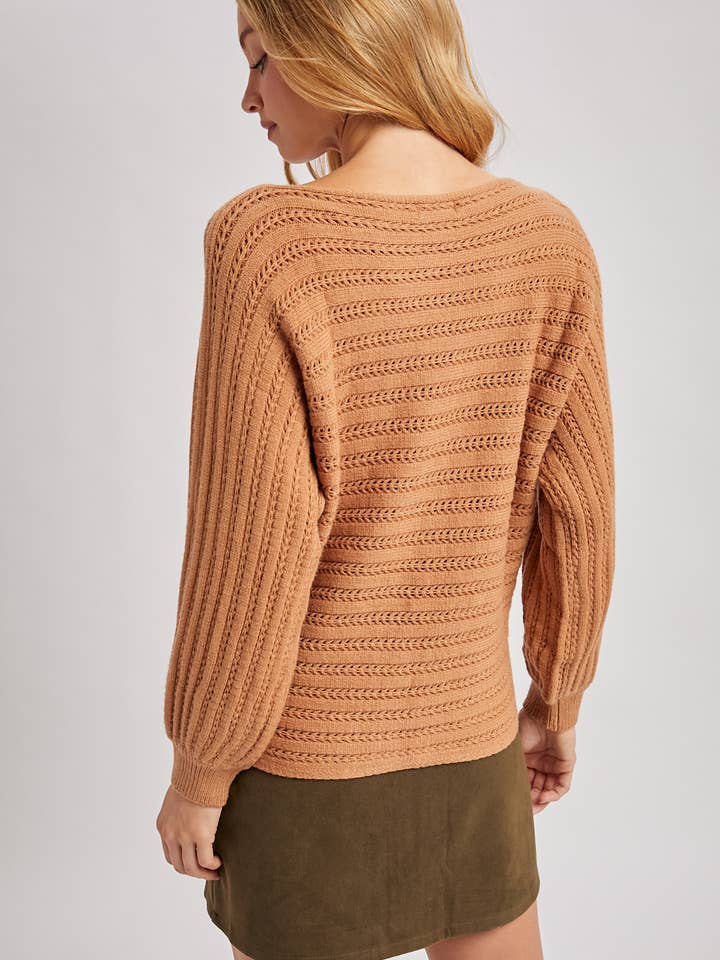 Bluivy - Wholesale Knit Sweater - Women's - TEXTURED VERSATILE SWEATER PULLOVER16