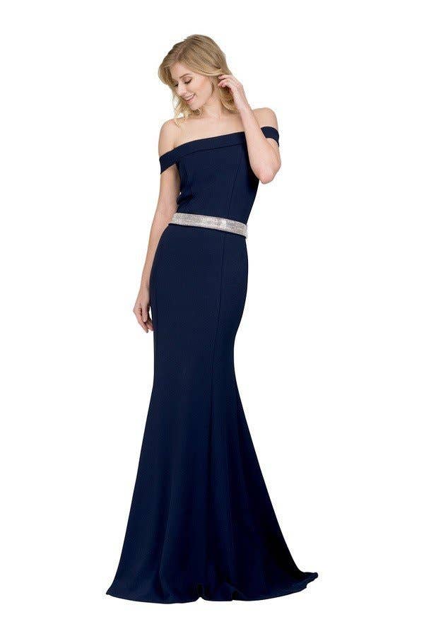 Chicas – wholesale Klänning - Dam – Off Axellång klänning med pärlbälte SS201411