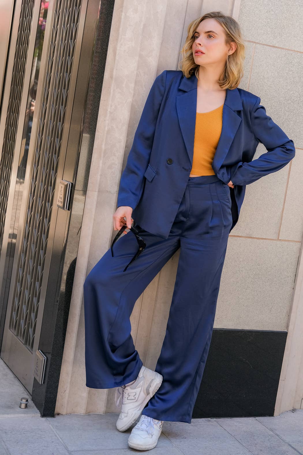 En Crème - Wholesale Pants - Women's - Satin Wide Leg Pants 6