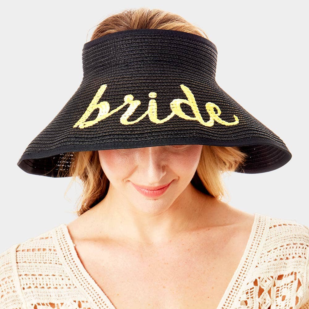 Sensibling Corp. - Vendita all'ingrosso Cappello di paglia - Donna - Cappello da sole pieghevole con visiera arrotolabile per sposa9