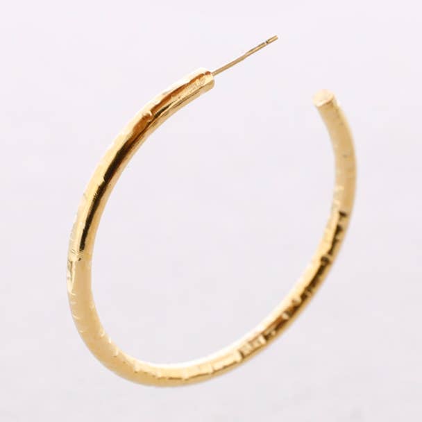 Stahlohrringe, 5 cm, Ring, 3,5 mm für den Großhandel von Sonata