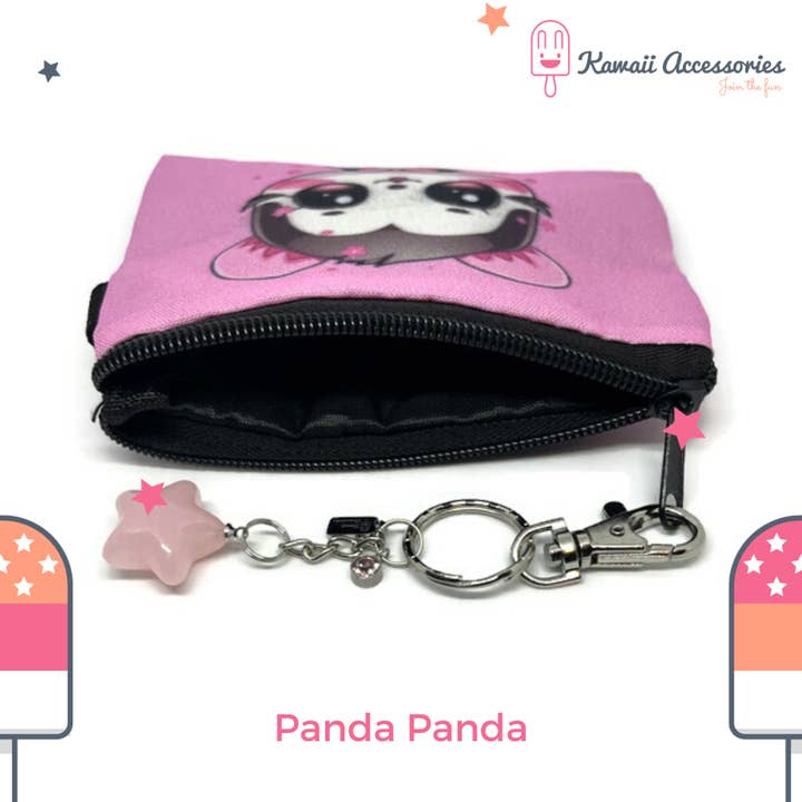 Kawaii Accessories by Kuroji - Wholesale Coin Purse - Women's - Charming Panda - Kawaii wallet2