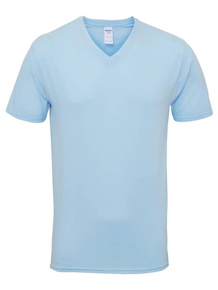 TheWorkwear - Venta al por mayor Camiseta - Hombre - Camiseta Premium Cotton® con cuello en V para adultos - Gildan