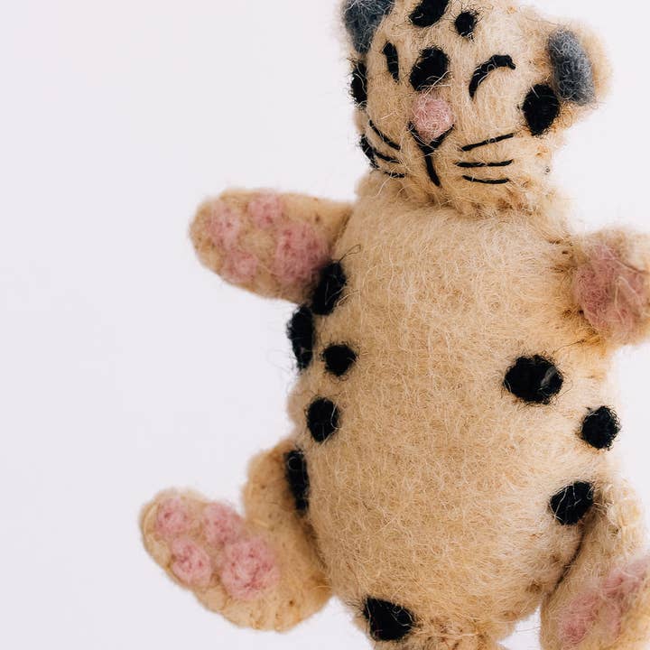 Nivas – wholesale Prydnad – Jul snöleopard filtprydnad3