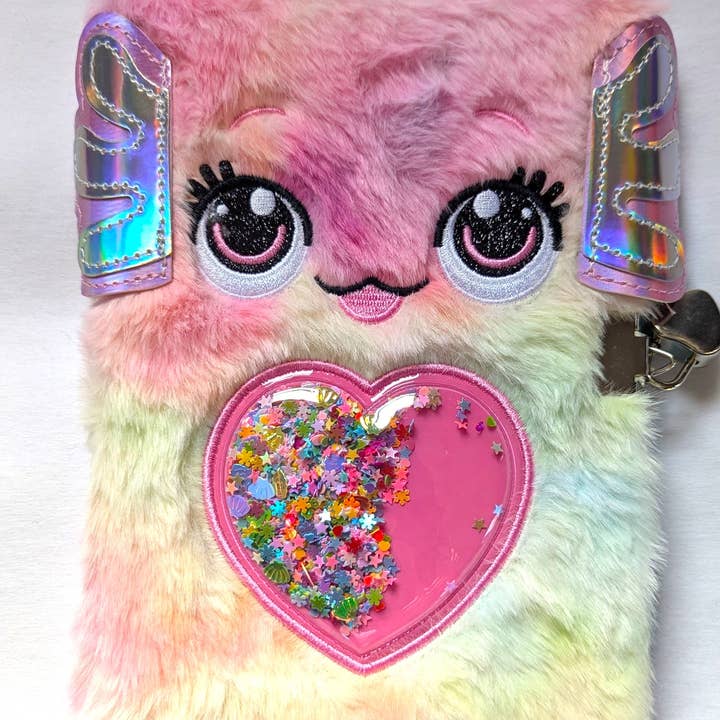 Indie Beacon Book Light - Wholesale Notebook - Furry Friends Locking Diary1