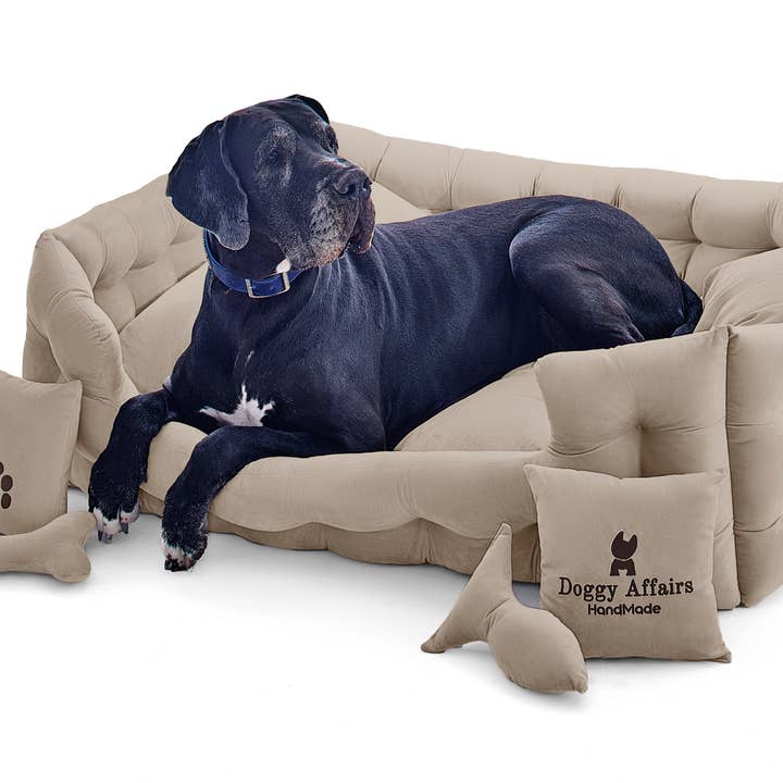 Doggy Affairs Luxury Handcrafted 5-in-1 Dog Bed Set for wholesale by Doggy Affairs HandMade