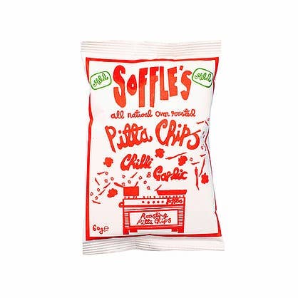 Chilli & Garlic Mild Share Pitta Chips (9 x 165g) for wholesale by Soffle's Pitta Chips