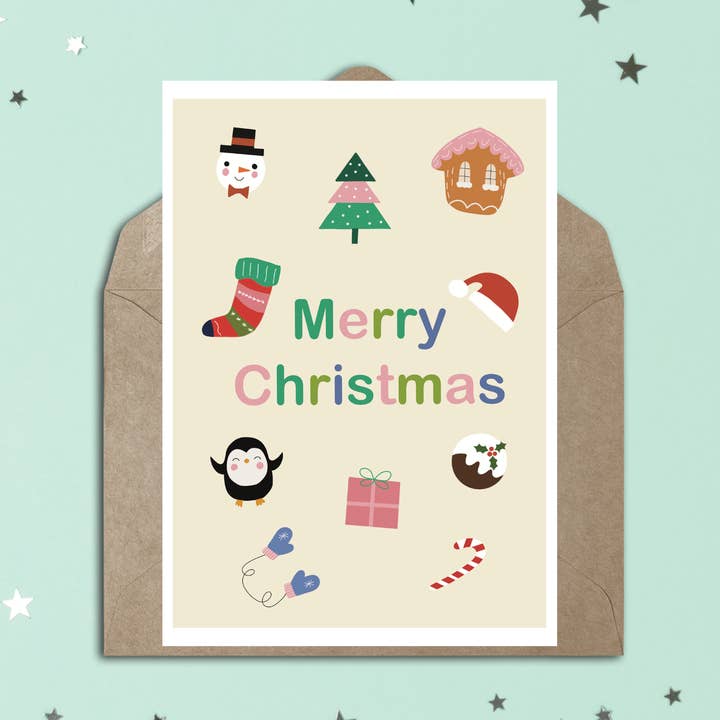 Grazioso biglietto di Natale per la vendita all'ingrosso da parte di Leave My Mark Designs