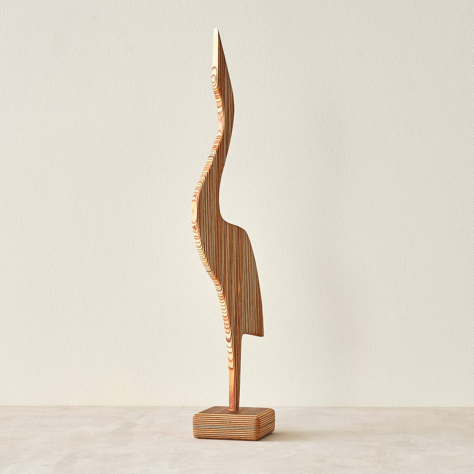 Relic Modern™ | Furniture & Objects - Wholesale Sculpture - Modern Minimalist Walnut and Baltic Birch Heron Sculptures7