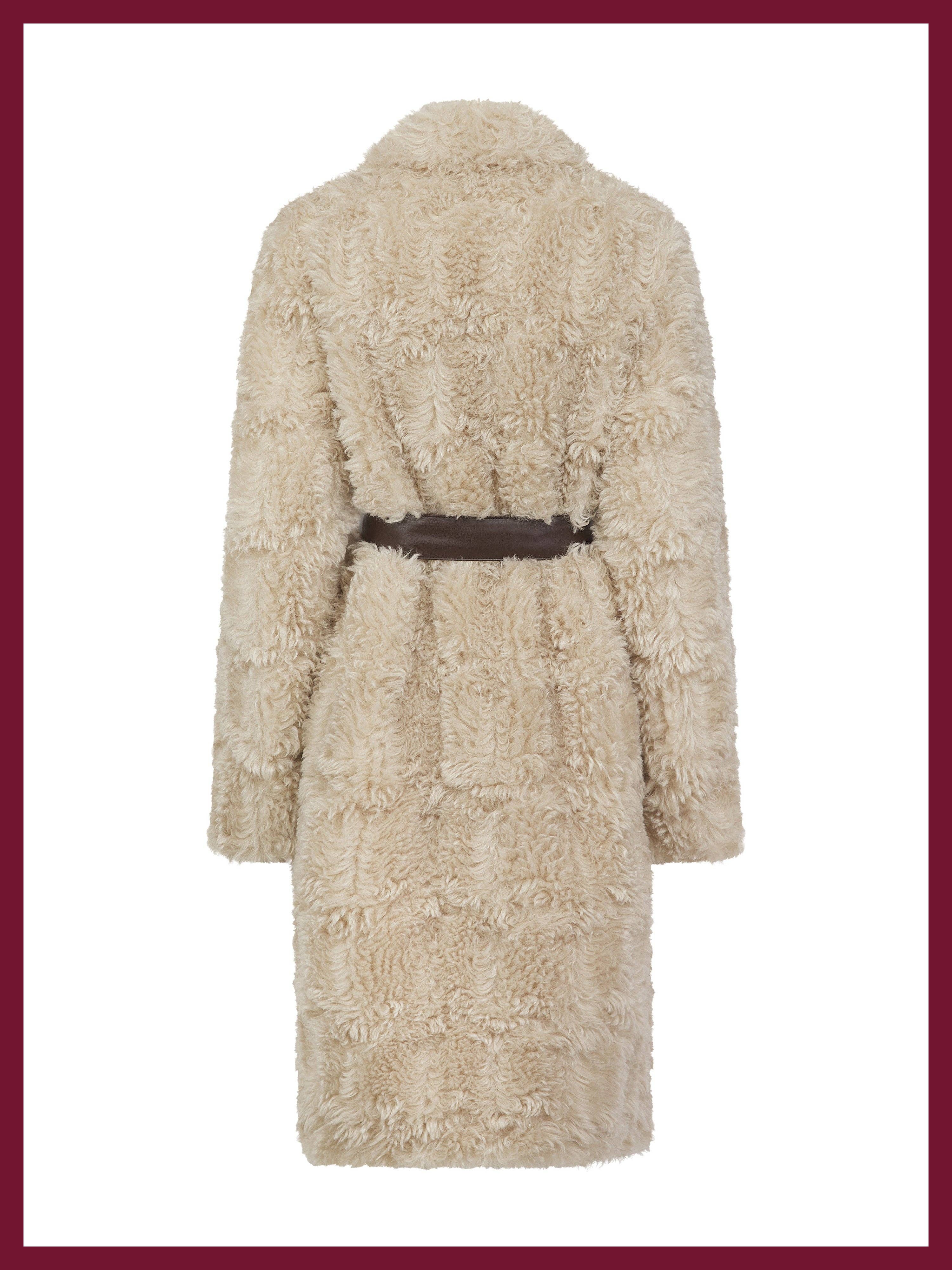 Cream Rowena Shaggy Jacket for wholesale on Faire1