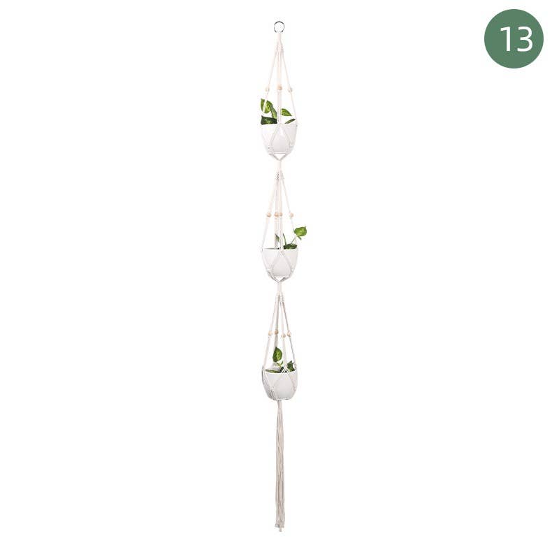 Homerely (We Cover All Import Duties) - Wholesale Hanging Planter - Handmade Macrame Plant Hangers (Plants and pots excluded)12