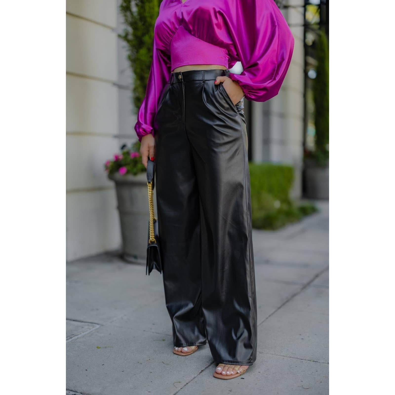 Black Pearl Clothing - Wholesale Pants - Women's - URBAN LUXE LEATHER PANTS3