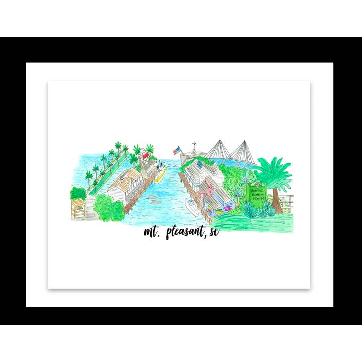 Mt. Behagelig, SC Print for engroshandel hos Island Haus Co