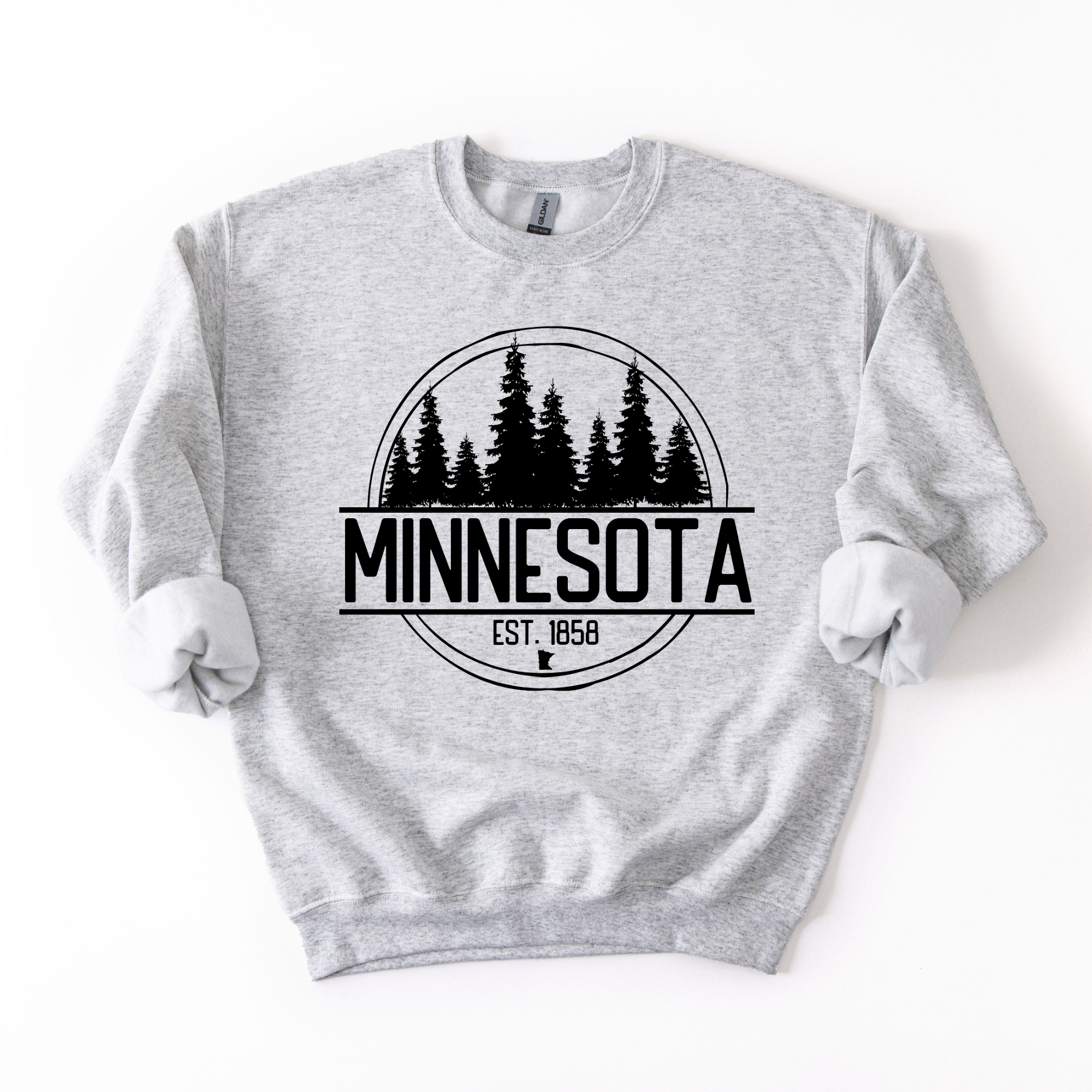 Fuzzy Loon Designs - Wholesale Graphic Sweatshirt - Unisex - Minnesota Circle Pines Comfy Crew Sweatshirt0
