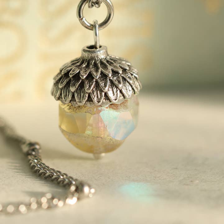 Pendente de Colar de Bolota de Opala Amarela por atacado de Silk Purse, Sow's Ear