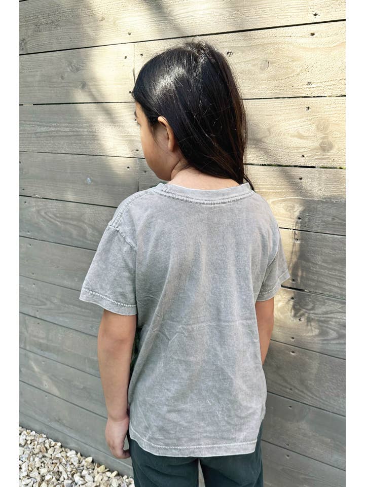 OAT COLLECTIVE - Wholesale Screen Printed T-Shirt - Kids - JESUS MADE ME A FISHERMAN Toddler Washed Graphic Top6
