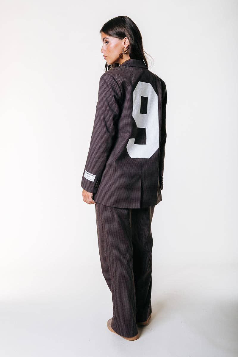 Mimmi Dogtooth Blazer | Brown for wholesale on Faire3