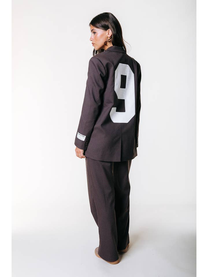 Mimmi Dogtooth Blazer | Brown for wholesale on Faire3