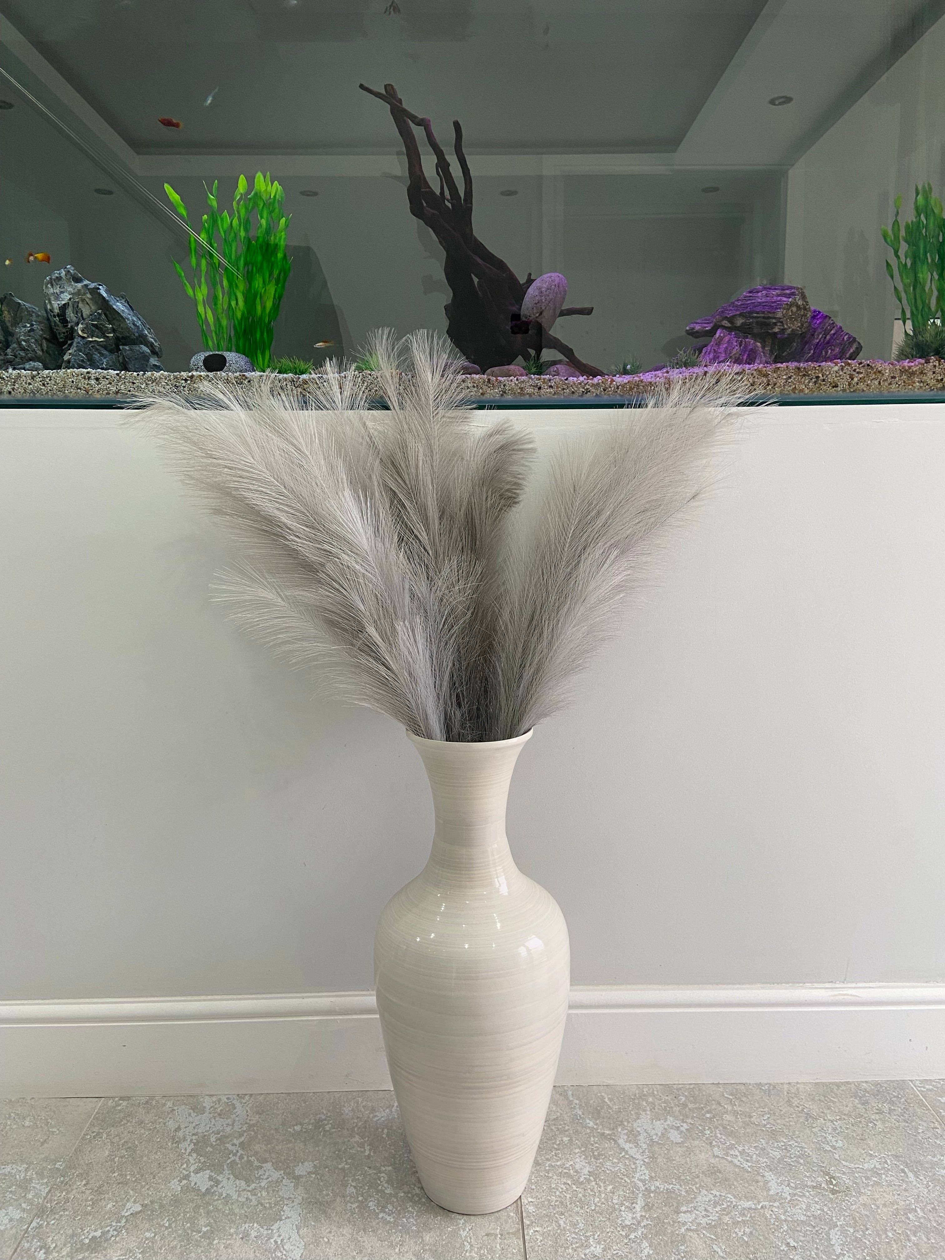 Marissa's Gifts - Wholesale Vase - White handmade bamboo vase 60cm tall floor or table vase6