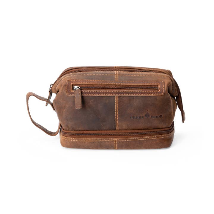 Greenwood Leather - Wholesale Toiletry Bag - Unisex - Napier Leather Toiletry Bag1