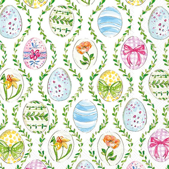 Paper Lunch Napkins 20 Ct Easter Bunny Eggs Rosanne Beck for wholesale by Boston International