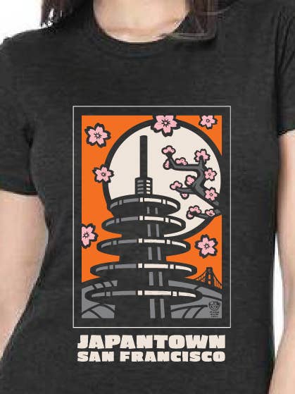 Sumofish – T-shirt estampada - Mulher por atacado – Japantown Hanafuda (Mulheres)0