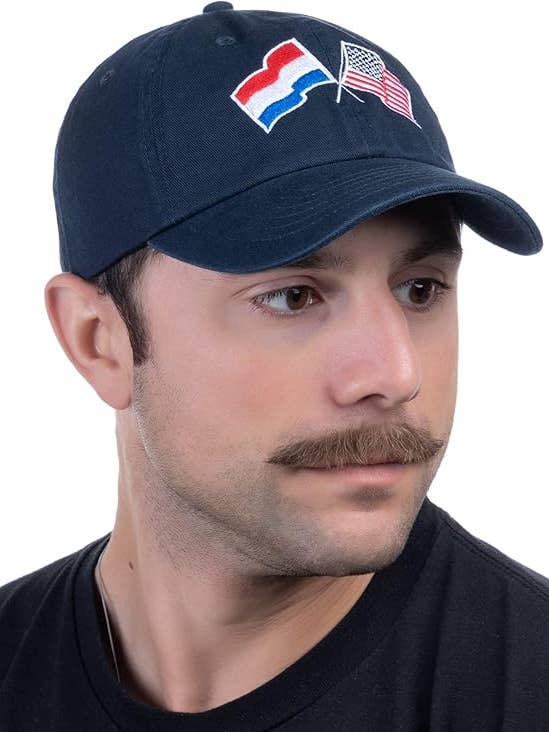 Gorra con Bandera de Países Bajos y EE. UU. | Gorra de Béisbol de Perfil Bajo con Bandera de Naciones Amistosas Americanas para Hombres y Mujeres para venta al por mayor de Ann Arbor Tees