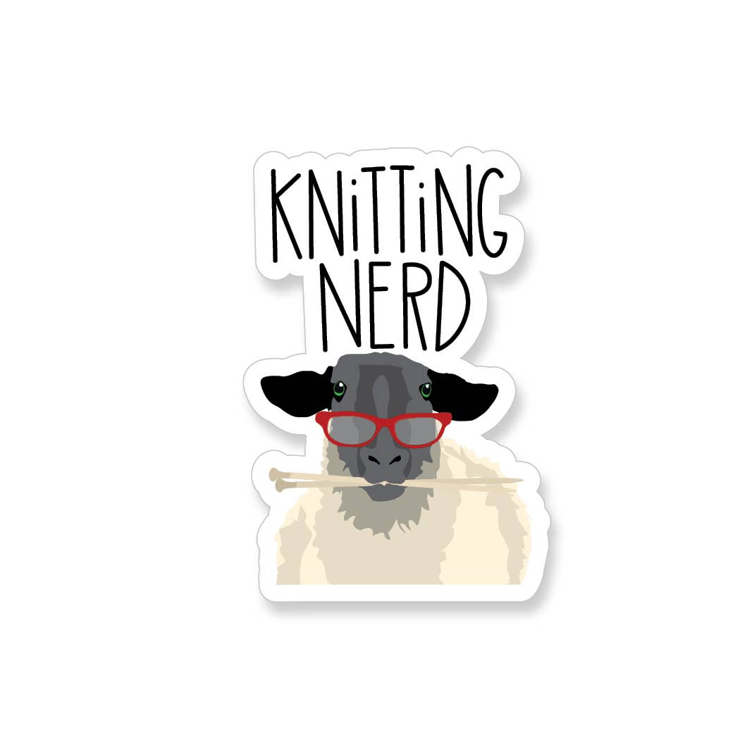 Apartment 2 Cards - Wholesale Sticker - Knitting Nerd Vinyl Sticker