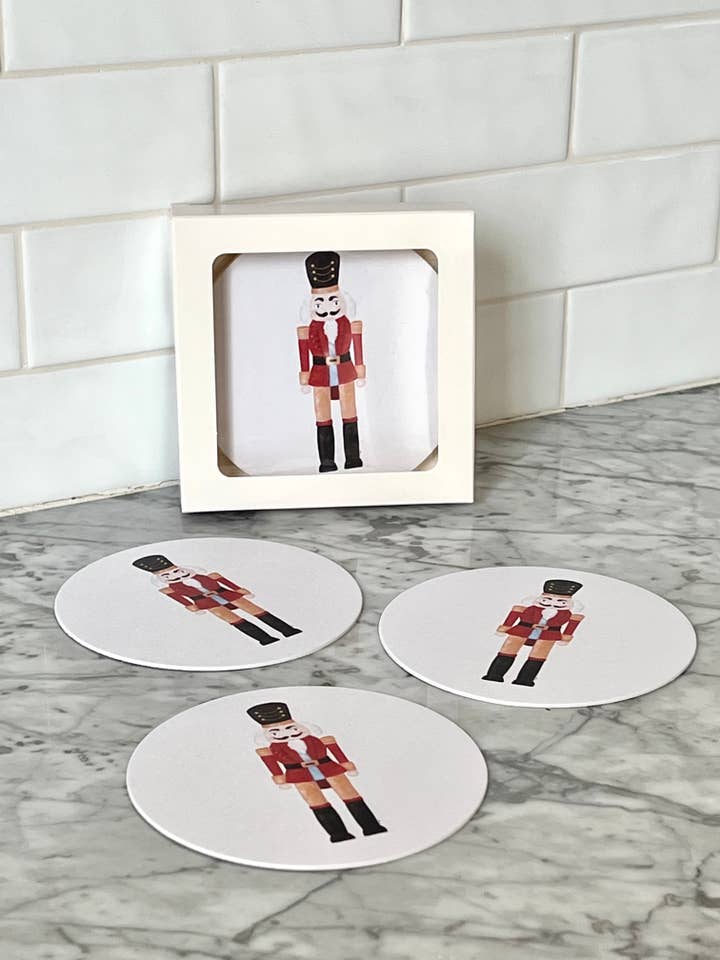 Nutcracker Holiday Coaster for wholesale by k.Patricia Designs