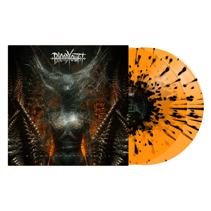 Visões de Outro Inferno Laranja com Salpicos Pretos Duplo LP por atacado de Rude Records