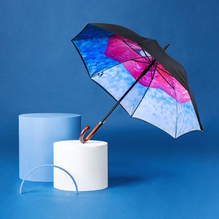 Smile - Straight Art Umbrella for wholesale by Zontjk Design