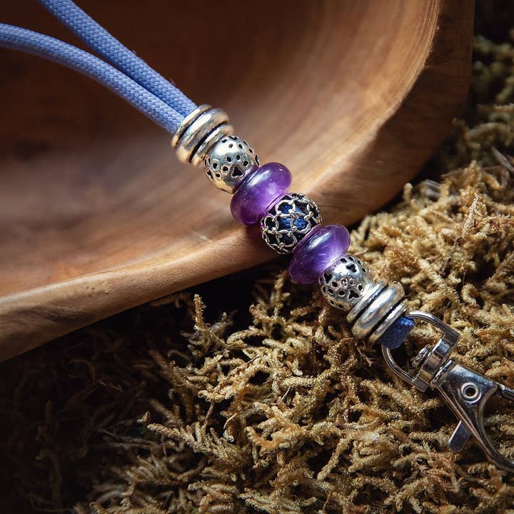 Cordão de Flutuação Lilás com Contas de Ametista por atacado de Dog Wellness