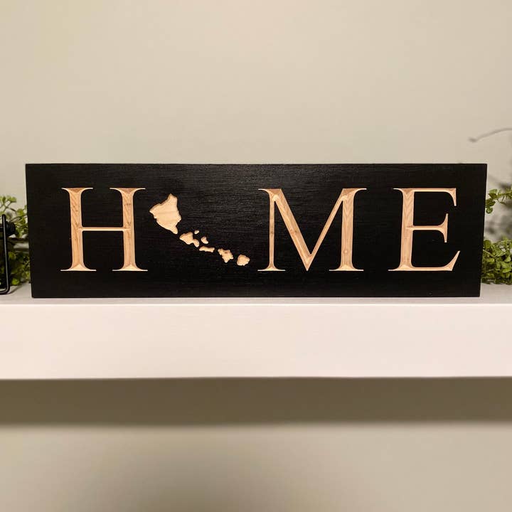 Creative Carpentry of Maine - Venta al por mayor Letreros - Letrero de Hawaii «Home»