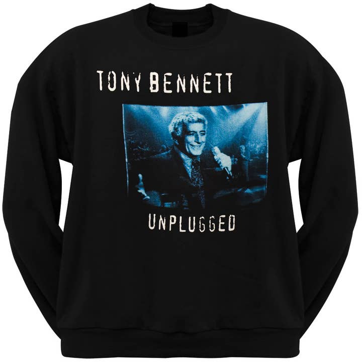 Official Store - Wholesale Graphic Sweatshirt - Men's - Tony Bennet - Unplugged Men's Crewneck Sweatshirt