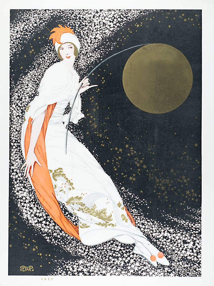 Starry Vogue-Riproduzione antica/biglietto bianco per la vendita all'ingrosso da parte di Something To Write Home About