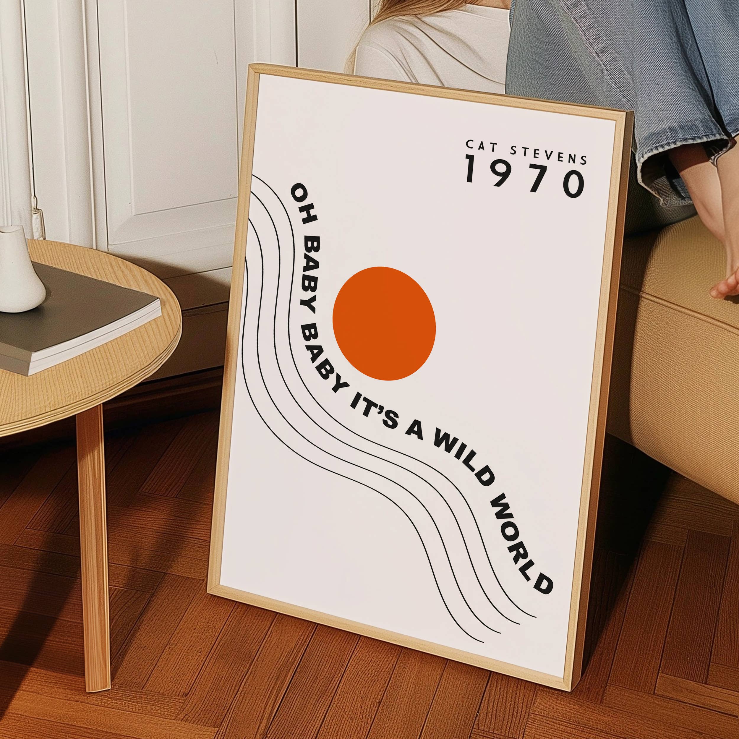 Fanclub - Vendita all'ingrosso Stampa artistica - Stampa artistica retrò con gatto Wild World, ispirata a Stevens2