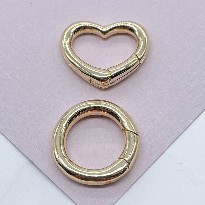 Pingentes de Corrente com Fecho de Mosquetão 18k GF por atacado de Milie