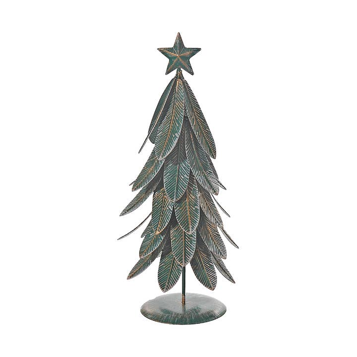 Vert Grande décoration de table pour sapin de Noël en métal en vente sur Faire0