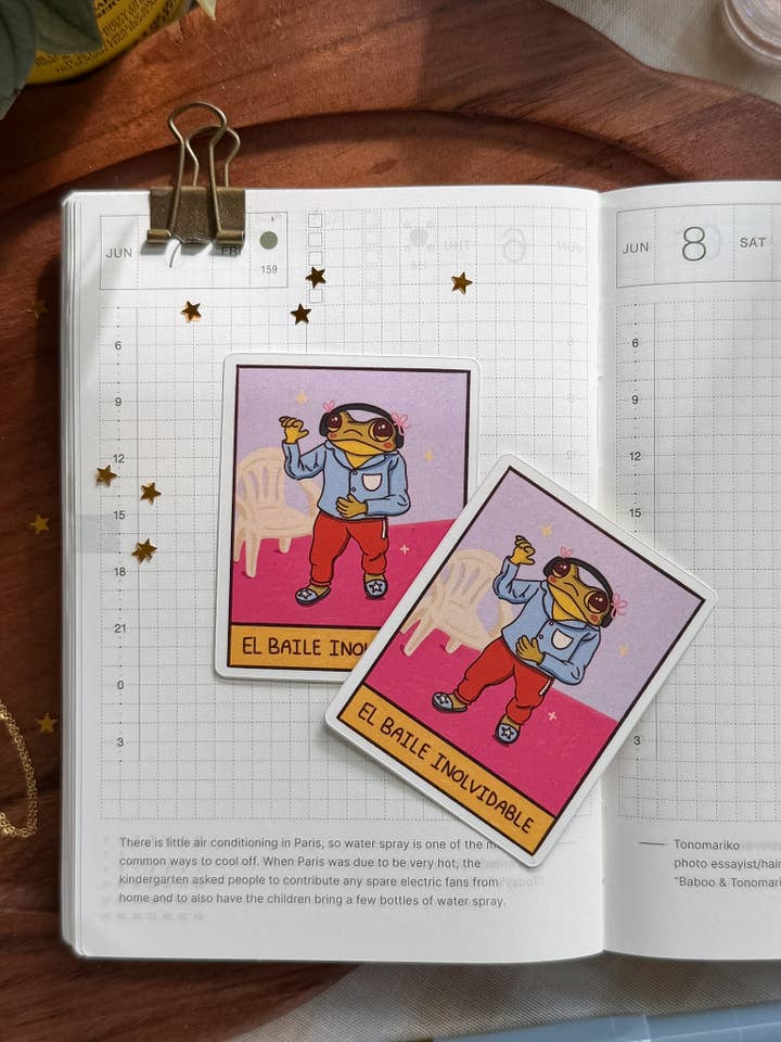 El Baile Inolvidable Sticker for wholesale by Marlene Vega Studio